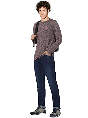 Image of JACK & JONES Men's Mid Rise Boyfriend Slim Jeans (12208656-Denim)