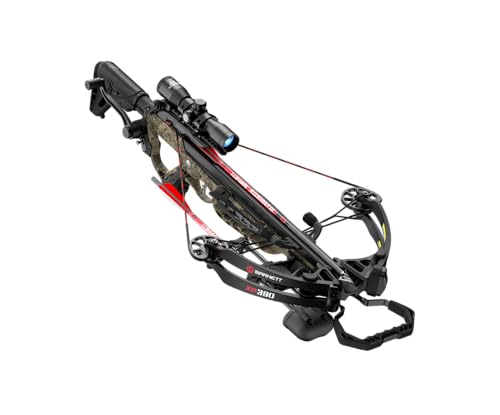 Barnett XP390 with CCD Crossbow, Fast 390 FPS with Installed Crank Cocking Device. Includes 4x32 Multi Reticle Scope, Lightweight Quiver, Adjustable Butt Stock, 2 Headhunter Arrows