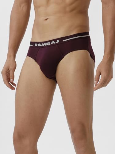 Image of RAMRAJ COTTON Men 100% Combed Cotton Outer Elastic Briefs (Pack of 2)