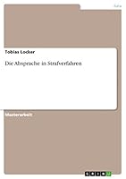 Die Absprache in Strafverfahren 3656840768 Book Cover