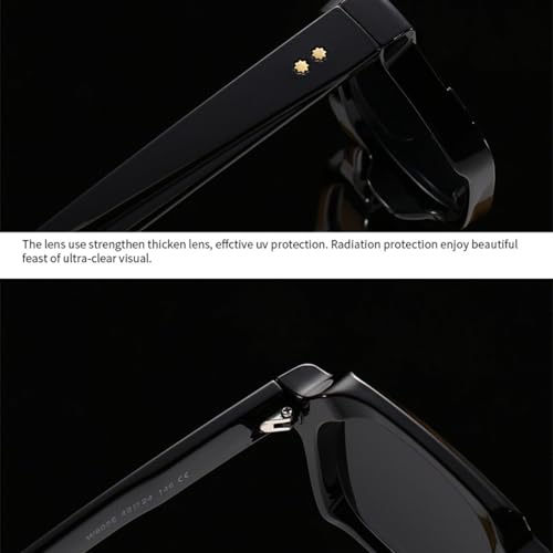 Lunettes de soleil vintage punk unisexes à rivets et verres teintés dégradés - 2