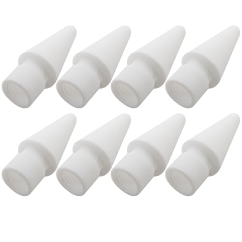 WELURE 8Pcs Replacement Tips Compatible for Logitech Crayon Digital Pencil - White Pencil Nibs