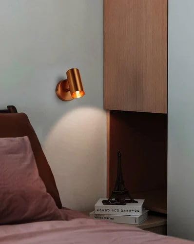 Image of Glowave 10W Modern LED Wall /Ceiling Spot Light with Adjustable Head - Warm White (Rose Gold /Copper)