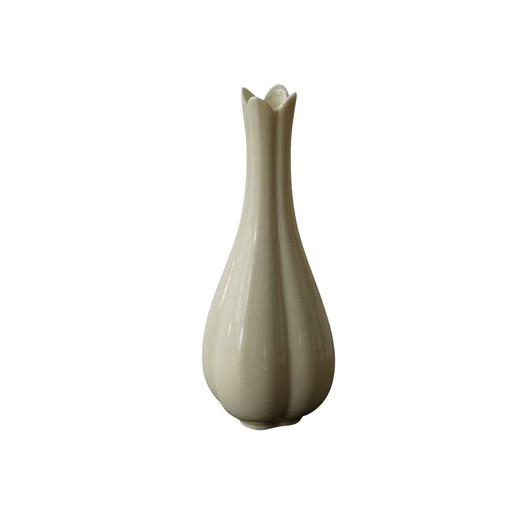 Trockenblumen-Keramikvase, grüne Pflanze, Neuer chinesischer Stil, Arbeitszimmer, Teeraum, humanistische ästhetische Dekoration