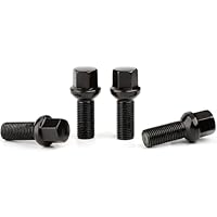 GAsuppply 20 Wheel Bolts | M14x1.5x28mm | Ball Tire Key 17mm