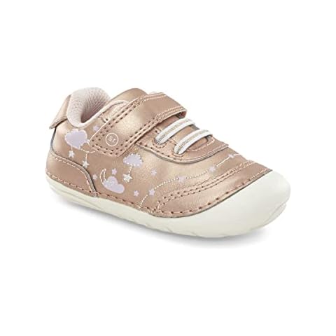 Stride Rite Girls Soft Motion Adalyn First Walker Shoe, Rose Gold, 6 Toddler Cover
