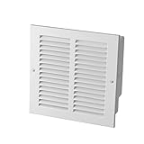 Oatey 39010 Sure-Vent Wall Box with Metal Grille Faceplate for 1-1/2