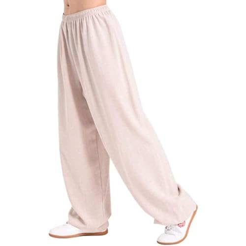 IQOAIJ Chinesische Tai Chi Kung Fu Hose Mens Womens Martial Arts Trainingshose Wing Chun Pants,Red-XL,03,M