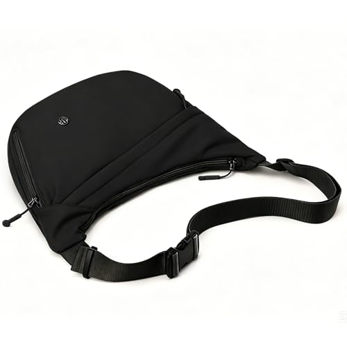 Image of Crescent Crossbody Bags for Women Nylon Travel Luna Hobo Bag Dumpling Purse