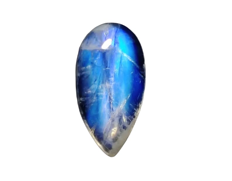 Pierre de lune naturelle pour fabrication bijoux bague pendentif collier poire