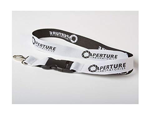 Sheena's Lanyard Key Holder and Pinback Display - Classic White Geometric Nylon/Polyester Lanyard with Lobster Clasp/Hook