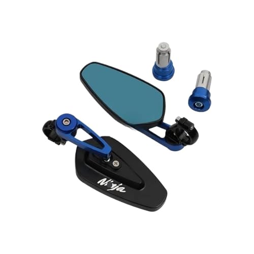 Espejos Retrovisores Laterales Moto CNC 22mm 7/8 Manillar Accesorio para Kawasaki Ninja 400 650