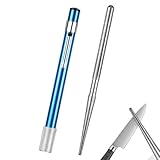 Diamant Messerschärfer, Einziehbarem Schleifstein Schleifer, Tragbarer Diamant Schleifstift, Wetzstab Klein, Wetzstab Schleifstab Diamantschärfstift, Messerschärfer Stab für Küchenmesser, im Freien