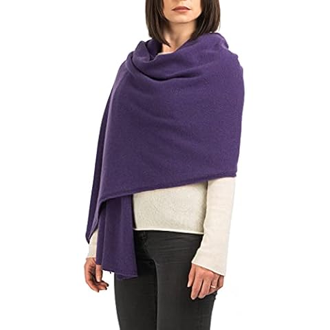 DALLE PIANE CASHMERE - Estola 100% cachemira morada Cover