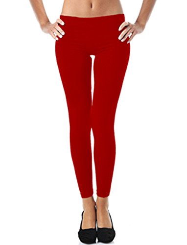 Indianstore24 - Leggings - para mujer Rojo rojo XL