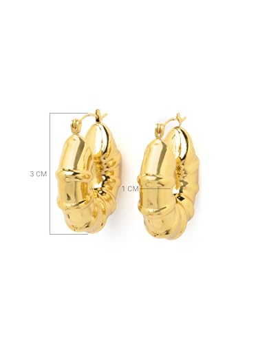 Image of Scintillare by Sukkhi Excellent Stainless Steel Round Hoop Earring Jewellery for Women & Girls|Anti Tarnish Jewellery|Gifts for Wife Girlfriend Mother Sister