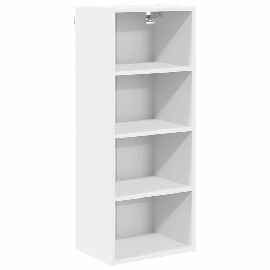Moderner Hängeschrank mit Speicherfunktion aus Holzwerkstoff in Weiß 40 x 29,5 x 100 cm für Ihre Kücheneinrichtung und praktisches Küchenzubehör