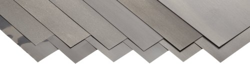 Precision Brand Carbon Steel 1008 Shim Stock Assortment, Full Hard Temper, Aisi 1008/Aisi 1010, Astm A109 For Chemistry, 0.001", 0.0015", 0.002", 0.003", 0.004", 0.005", 0.006", 0.007", 0.008", 0.010", 0.012",/0.015" Thick, 6" Width, 18" Length (Pack Of 12) #TOP25