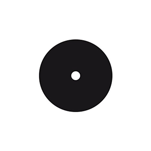 Dedeco 0147 Rubberized Abrasive Wheel, Silicon Carbide, Coarse, 4 x 1/4 x 1/2, Black