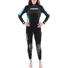 Cressi Womens Ultraspan Scuba Diving Wetsuit Made in Premium Themal 3 mm Neoprene - Morea Designed in Italy Quality Since 1946