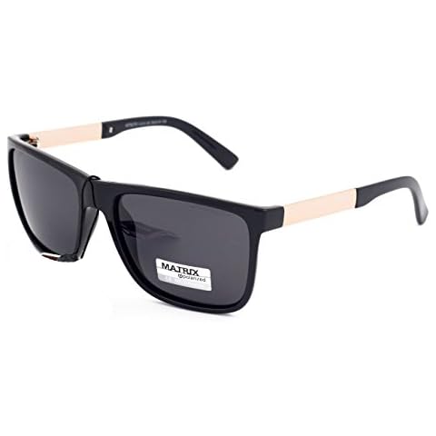 Matrix Collection Polarized Sunglasses for Driving, Fishing - Light Grey Lenses - No Glare - Plastic frame, New Design Cover