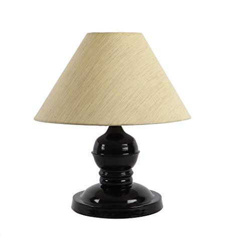 tu casa Table Lamp | Home Decor Items for Living Room | Metal Table Lamp | Bedside Lamps for Bedroom | Lamps | Room Décor | Night Lamp | Housewarming Gifts for New Home (White Shade)
