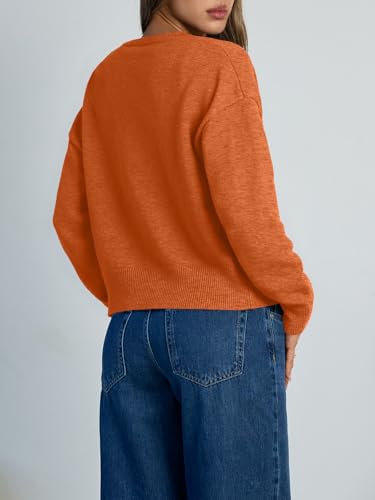 Image of Trendy Queen Cropped Cardigan Sweaters for Women Lightweight Y2k Fall Outfits Spring Fashion Clothes 2026