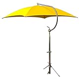 Complete Yellow Canvas Umbrella Frame & Mounting Bracket TU56 Farmer Bob's Parts 405457