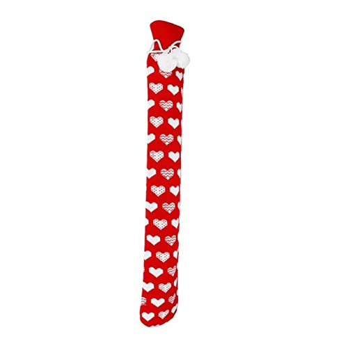 Bouillotte 74cm flanelle PVC grand format avec housse amovible tricotée UKKO