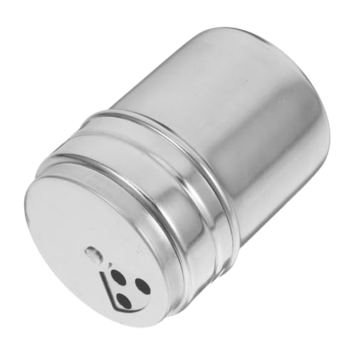 Cabilock Modern Kitchen Gadget Stainless Steel Spice Shaker Set Salt Dredge Shakers Pepper Canister Sugar Can Salt Cellar Food Jars