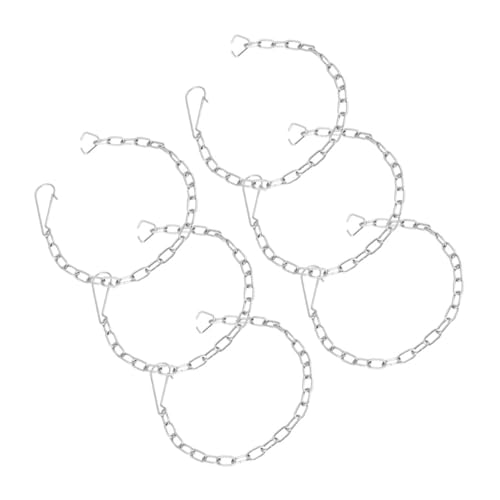 HONMEET 6個 トイレタンク部品用ステンレスチェーン 汎用フラッパー交換チェーン 簡単取付 耐久性トイレフラッパーリンク