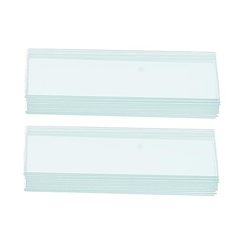 100個 顕微鏡スライド 科学学習アクセサリー 生物実験スライド 生物学教育 顕微鏡用スライド 顕微鏡標本スライド オブジェクト スライド 研究室のスライド ガラス JECOMPRIS