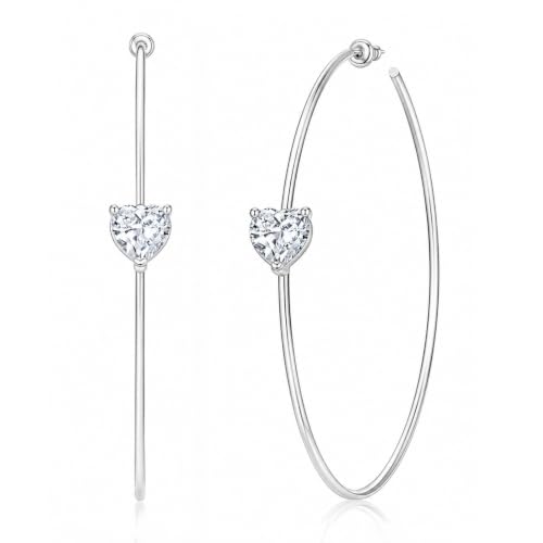 OwMell Large Hoop Earrings for Women 925 Sterling...