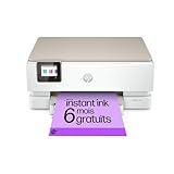 HP Envy Inspire 7220e, 242P6B, Imprimante Multifonction à Jet d'Encre A4 Couleur, Recto Verso Automatique, 22 ppm, Wi-Fi, 6 mois de forfait Instant Ink gratuit, Blanche