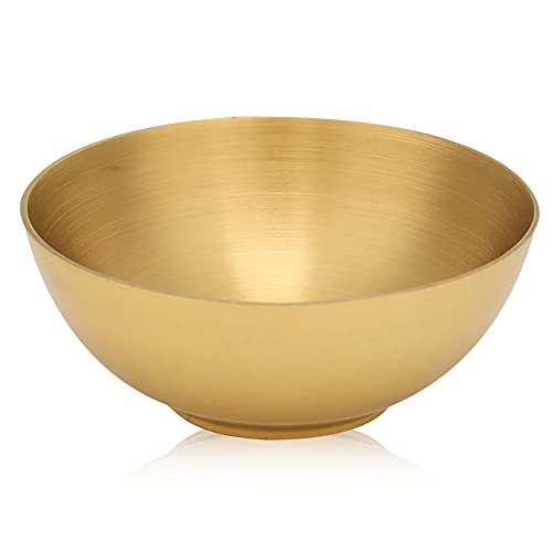ASHATA Tibetan Buddhist Offering Bowls,Pure Brass Handmade Buddhist Water Offering Bowl,Yoga Meditation Buddha Worship Decorative Bowl Utensil(7.5cm*3.5cm*2.8cm)