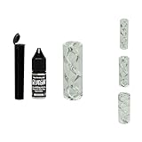 Rollers-Spiral Noodle-Glass Tips- 8mm, 10mm, 12mm (RYO Glass Tips) Tube, Gluegar 10ml (10mm-1pack)