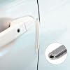 METALLIXITY Edge Trims (3M/9.84Feet) 1Pcs, PVC U-Seal Fits 0.8-2.5mm Edge Seal Strip with Iron Sheet - for Home Door Window, Grey