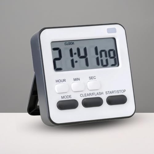 Image of YELONA Digital Magnetic Timer for Kids, Kitchen, Cooking, Egg, Teacher, Exercise, Productivity- Black, Pack of 2