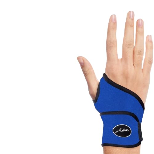 Doctor Developed Premium Wrist Support with Wrist Strap, Wrist Brace for Hand Support & Handbook,Relief for Wrist Injuries, Joint Disease, Sprains(single Blue)