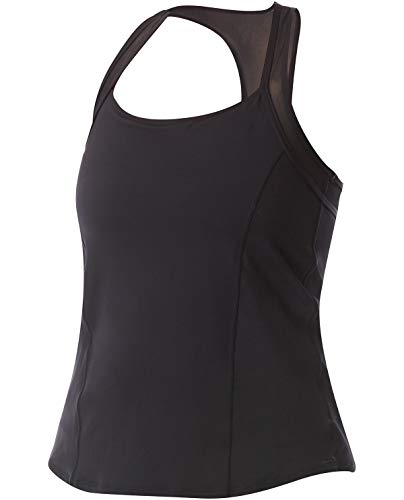 TYR Solid Sonia Tank, Black, 1X