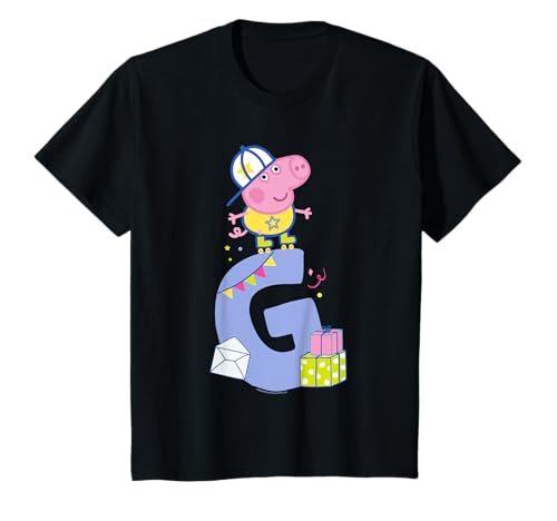 T-shirt George Pig alphabet vêtement enfant imprimé lettre G