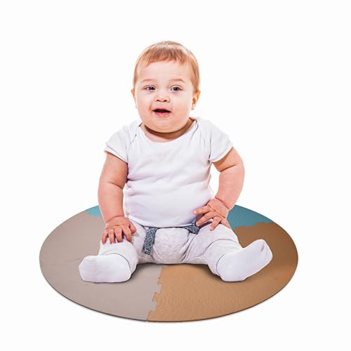 CHILDLIKE BEHAVIOR Premium Foam Play Mat - Baby Floor Mat, Playing Pen Foam Mats for Floor - Tummy Time Playmat Cushion Protection & Crawling Mat Tiles in Playroom - Play Mats for Kids and Toddler