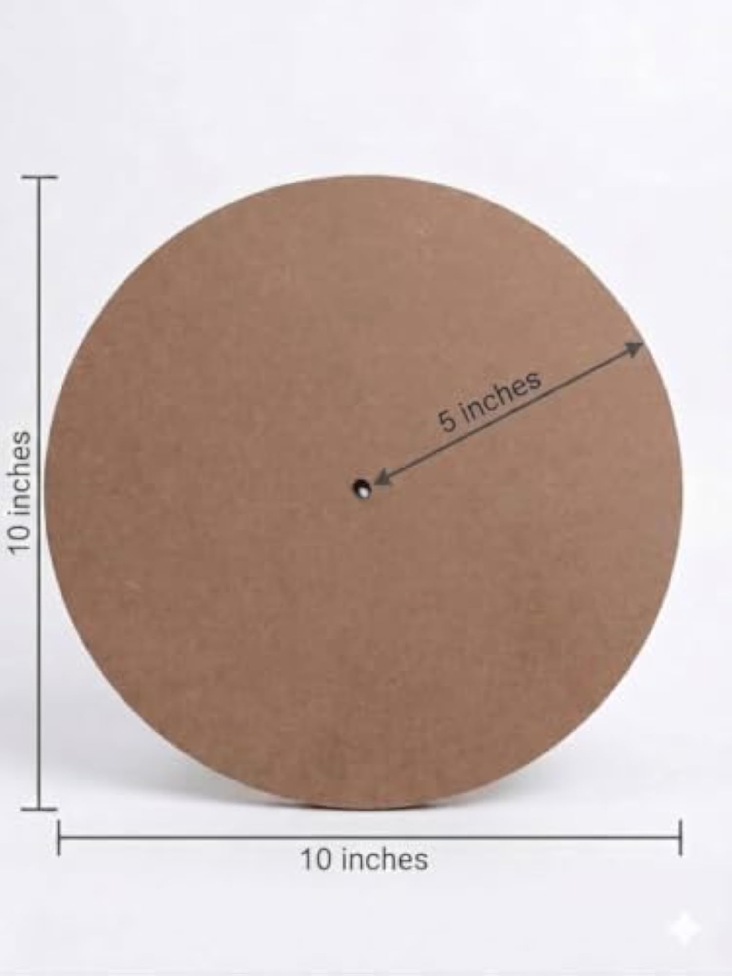 10 Inch Round MDF Clock Kit, DIY Resin Wall Clock