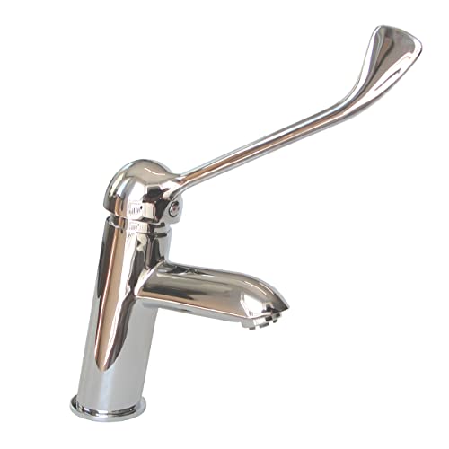 Niederdruck Hygienearmatur Waschtischarmatur Klinikarmatur Wasserhahn mit langem Hebel für Arztpraxis und Werkstatt Cover