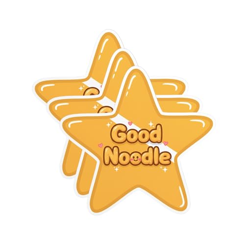 Good Noodle Sticker - Fun Waterproof Vinyl Stickers for Adults, Water Bottle, Laptop, Phone Case, and Tumbler Decor (3PCS, 3”)
