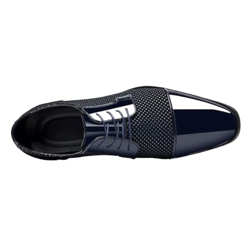 Men's Casual Dress Shoes, Business Oxford Shoes for Men Classic Men Dress Shoes for Mens Oxfords PU Leather Shoes Lace Up Formal Black Leather Wedding Party Shoes2