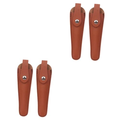 MUSISALY 2sets Hair Shears Sheath Salon Scissor Holder Barber Scissor Bag Protective Cover Safe Storage Stylish Design Material Comfortable to Hold Portable 2pcs*2
