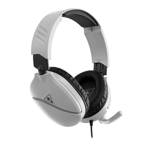 Turtle Beach Recon 70 Multiplatform Gaming Headset for PS5, PS4, Xbox Series X|S, Xbox One, PC & Mobile w/ 3.5mm Wired Connection - Flip-to-Mute Mic, 40mm Speakers, Lightweight Design, White - Image 4