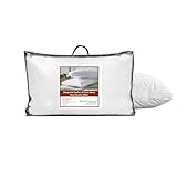 Kensingtons Luxury Hungarian Goose Feather & Down Pillows Set of 2 50/50 Fill 500TC Egyptian Cotton Cover Premium Quality Hotel Collection Pillows Soft, Supportive, Breathable Comfort