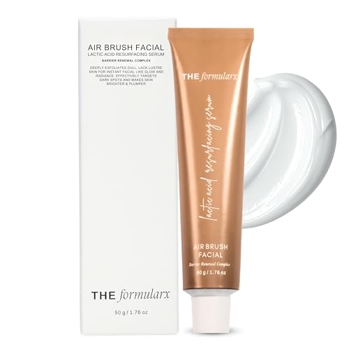 Image of The Formularx Air Brush Facial - All In One Lactic Acid Serum + Glowing & Brightening Serum For Instant Radiance, Removes Dullness, and Smoothens Texture + For All Skin Types (50 g)